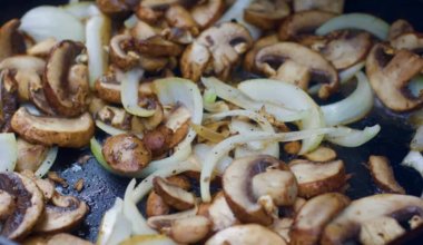 sauteed mushrooms and onions