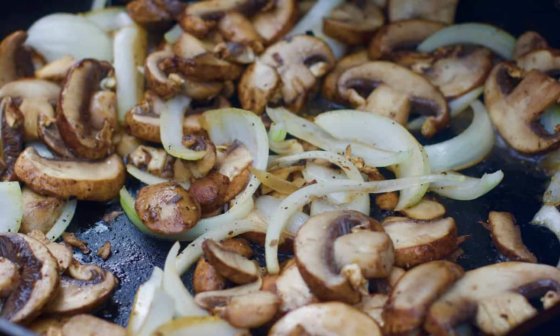 sauteed mushrooms and onions