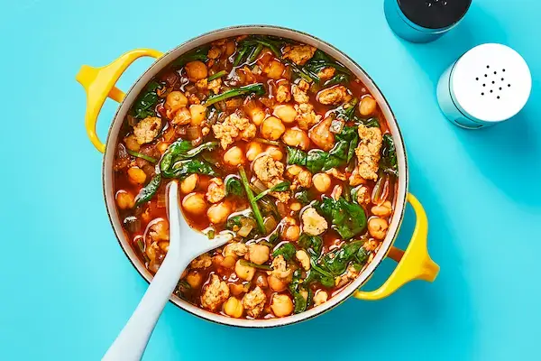 Garlicky Spinach And Chickpea Soup garlicky spinach and chickpea soup serving
