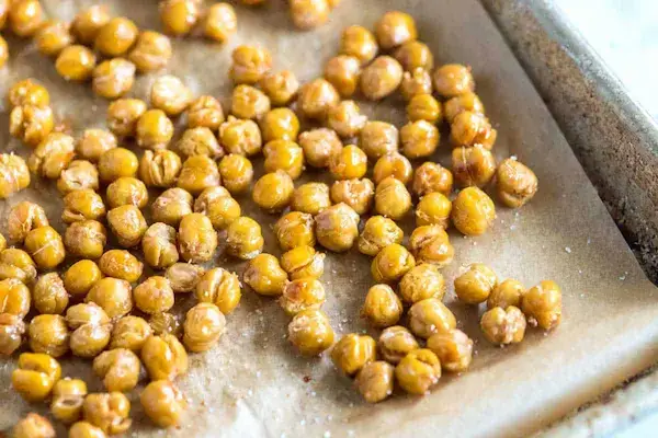 What To Serve With Brussel Sprouts? Roasted Chickpeas