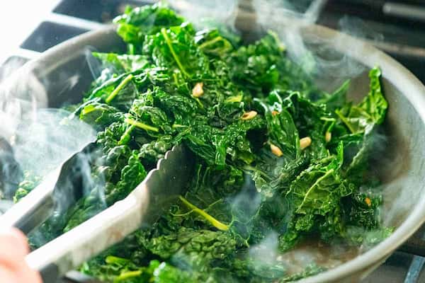 kale and spinach